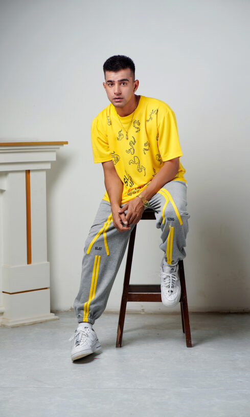 Grey Regular Fit Jogger - Image 3