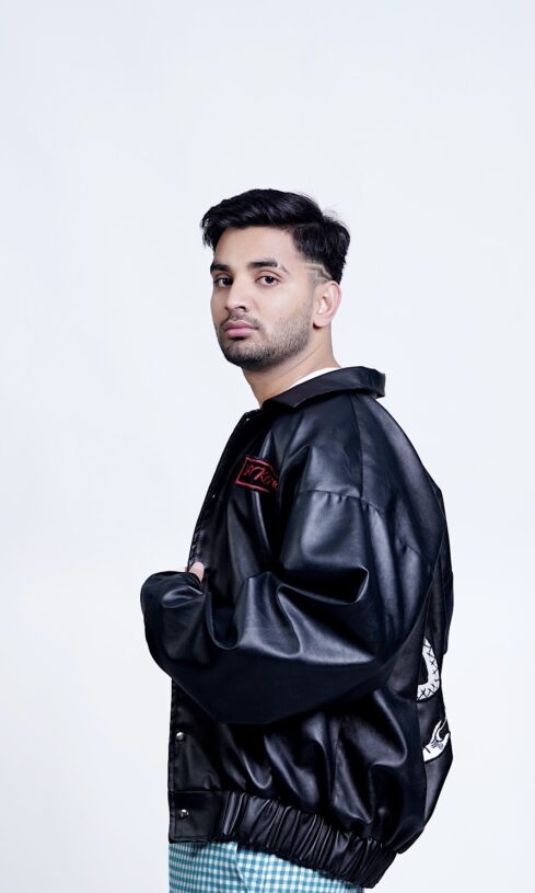 Embroidered Leather Jacket - Image 3