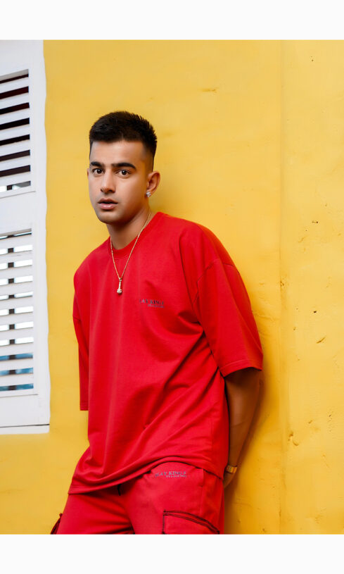 Red Plain Tee - Image 3