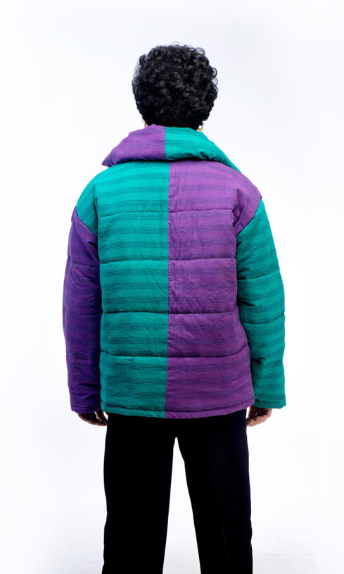 Contrast Puffer Jacket - Image 3