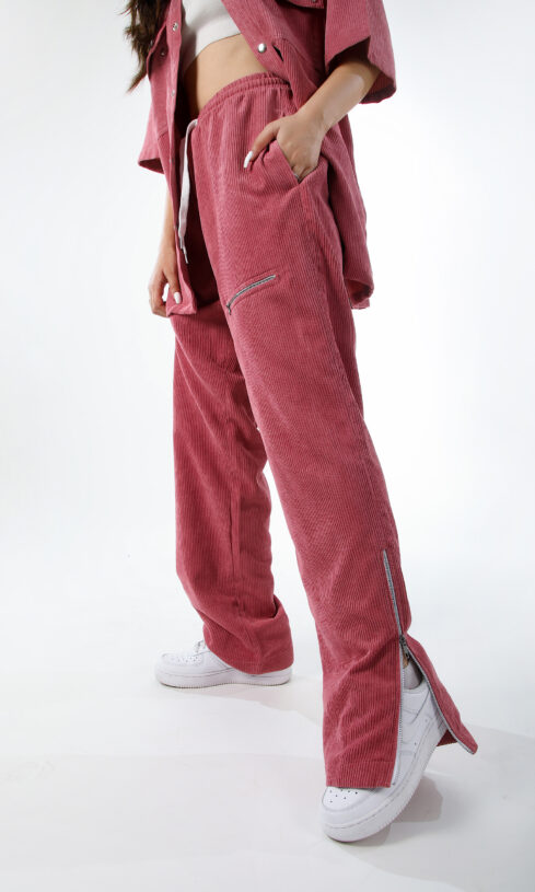 Pink Corduroy Trousers - Image 3